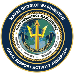 Naval Support Activity Annapolis Navy Emergency Management Logo