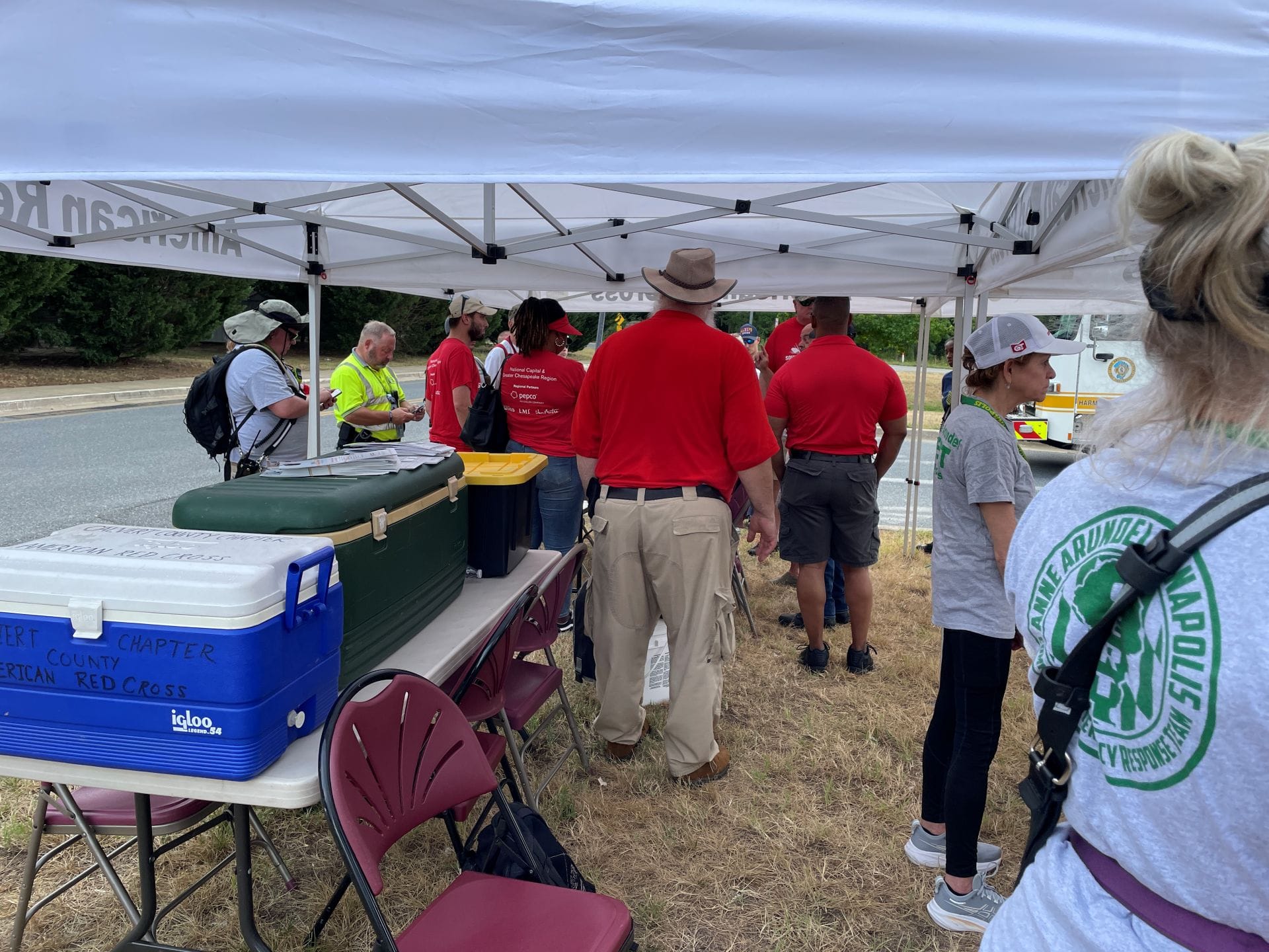 Members support Red Cross with smoke detector installs.